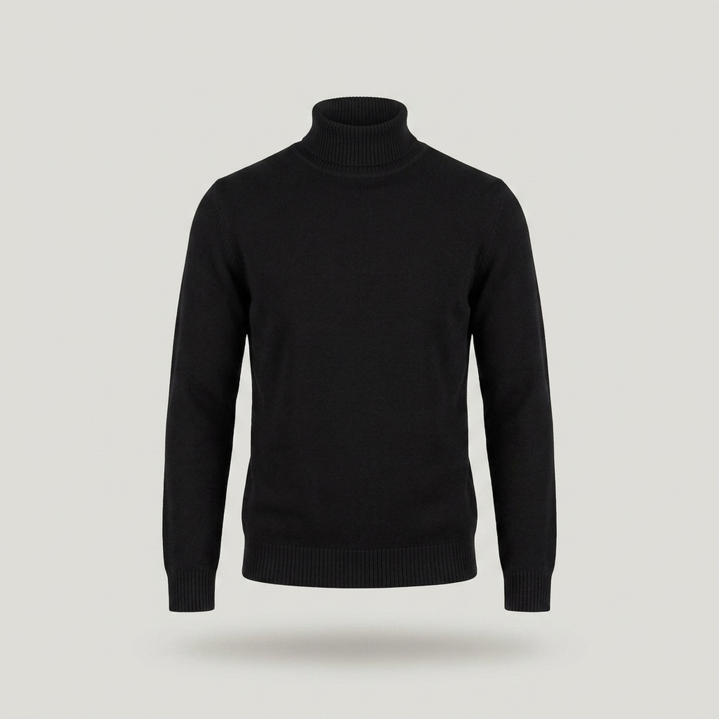 PLUXSTYLE::numise::mens-everyday-roll-neck-sweater::pack-black