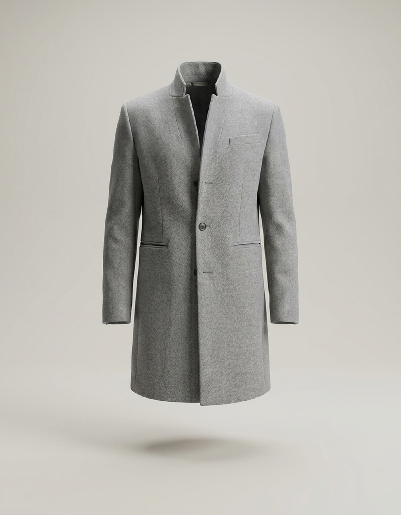 PLUXSTYLE::numise::mens-slim-fit-parka::pack-grey