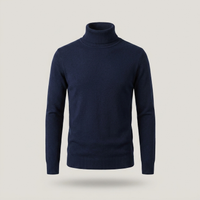 PLUXSTYLE::numise::alioth-tailored-turtleneck::pack-navy-blue