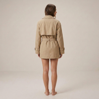 PLUXSTYLE::numise::womens-cropped-belted-parka::back