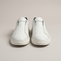PLUXSTYLE::numise::mens-ridged-sole-slip-on-sneakers::pack-white