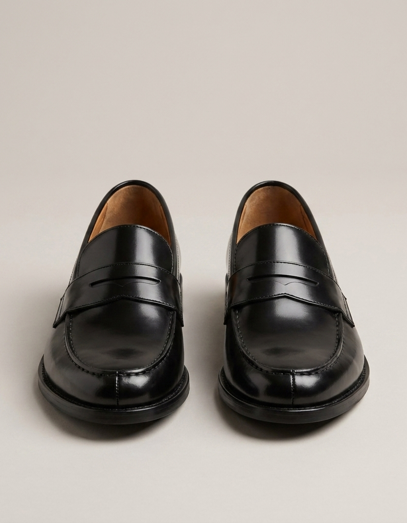 PLUXSTYLE::numise::mens-black-penny-loafers::pack-black
