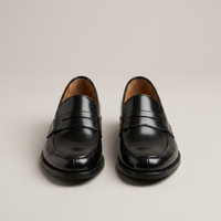 PLUXSTYLE::numise::mens-black-penny-loafers::pack-black