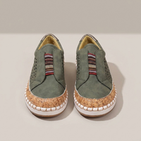 PLUXSTYLE::numise::easy-step-slip-on-footwear::pack-green