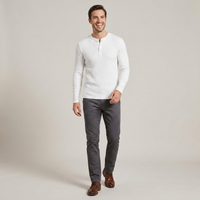 PLUXSTYLE::numise::mens-slim-fit-henley-top::front