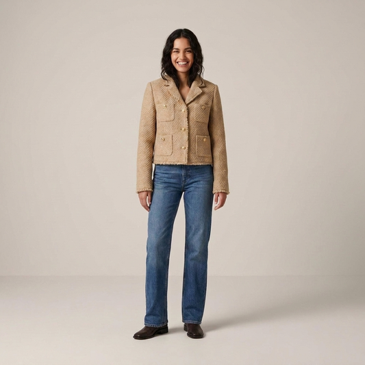 PLUXSTYLE::numise::cropped-tailored-parka::front