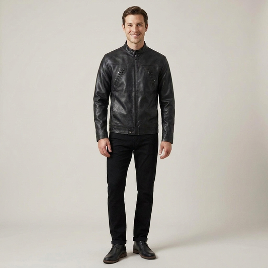 PLUXSTYLE::numise::mens-stand-collar-parka-1::front