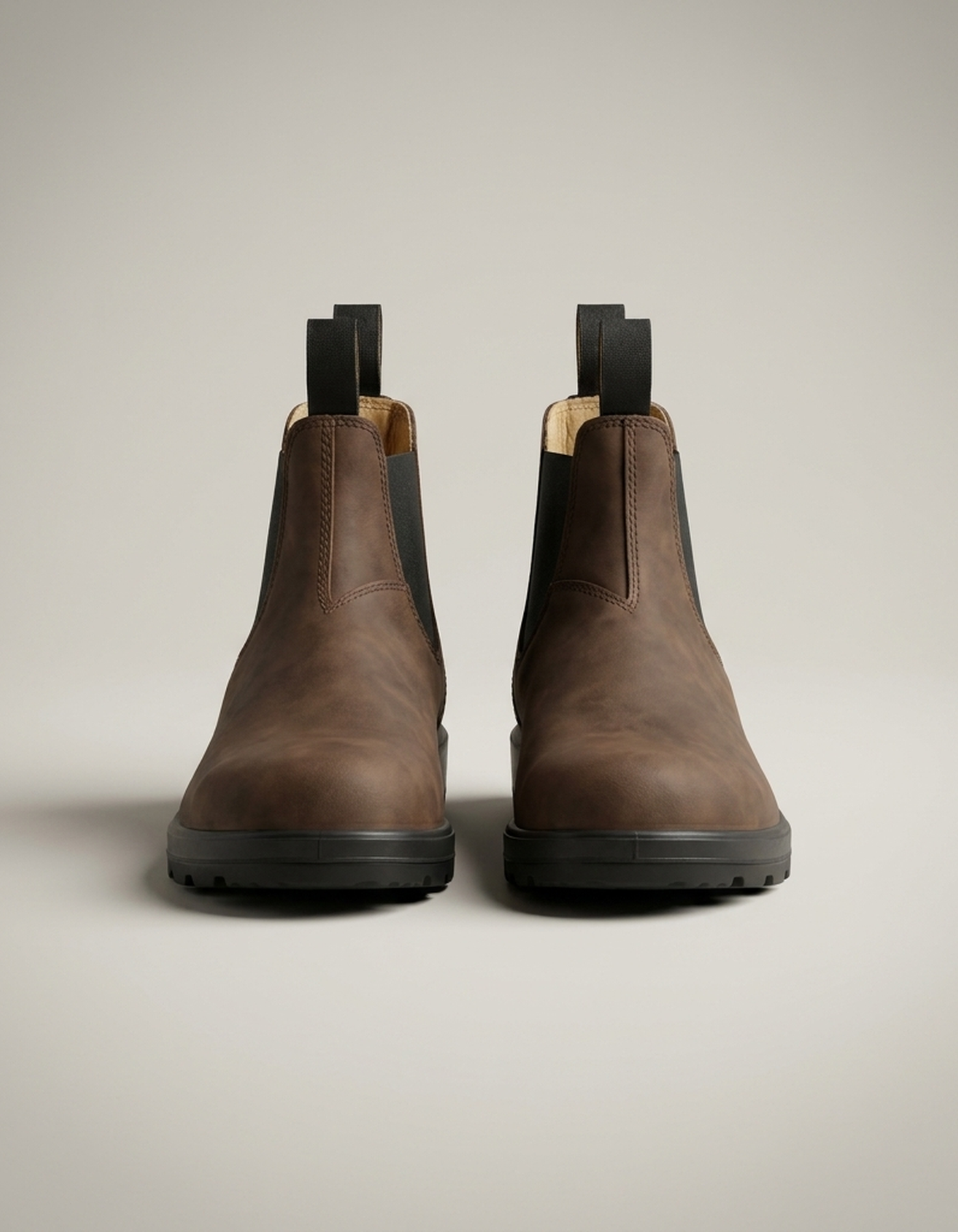 PLUXSTYLE::numise::mens-cushioned-chelsea-boots::pack-brown