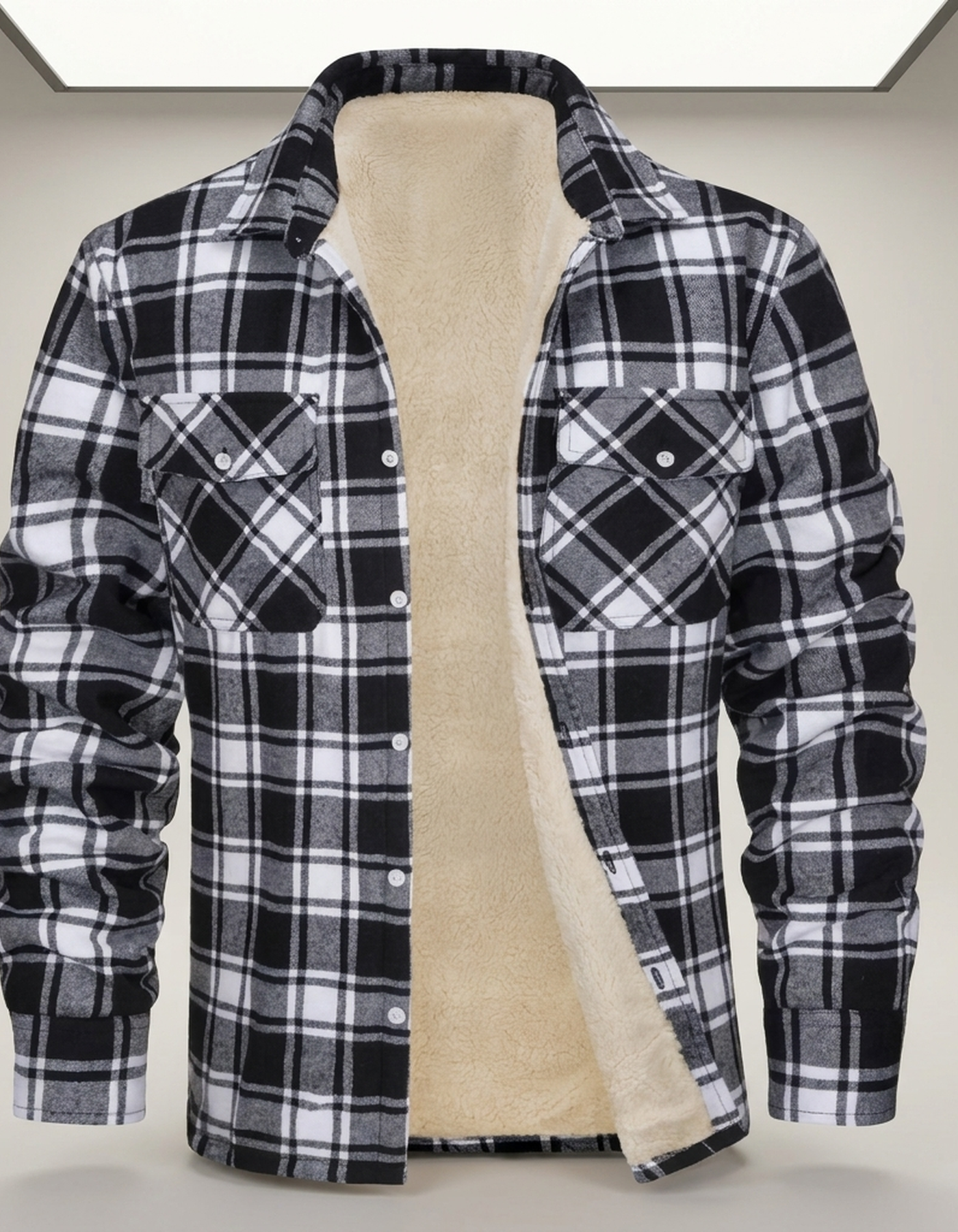 PLUXSTYLE::numise::everyday-plaid-parka::pack-black