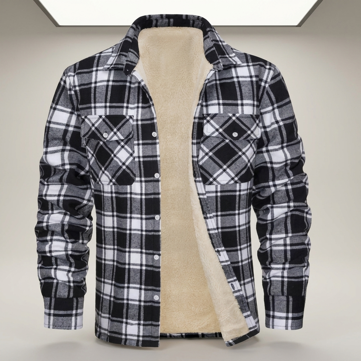 PLUXSTYLE::numise::everyday-plaid-parka::pack-black