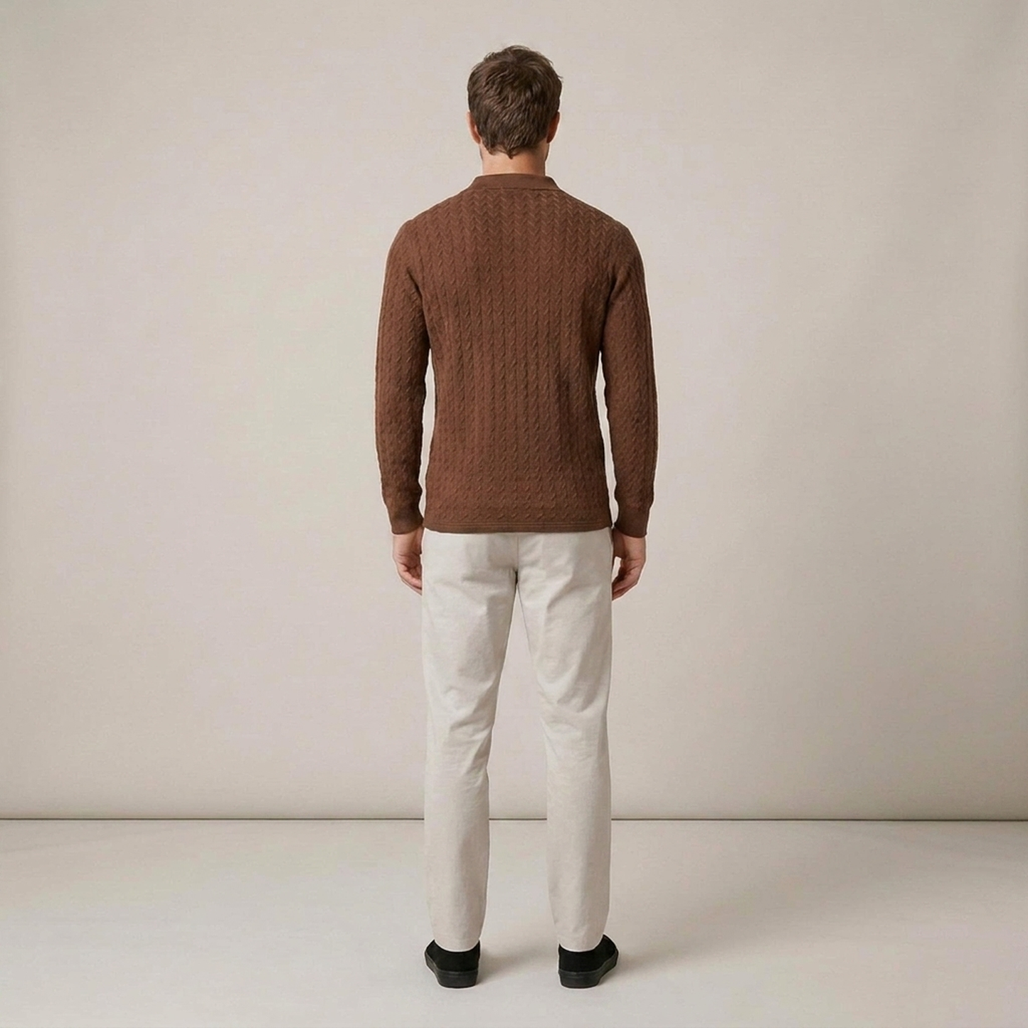 PLUXSTYLE::numise::mens-long-sleeve-polo-sweater::back