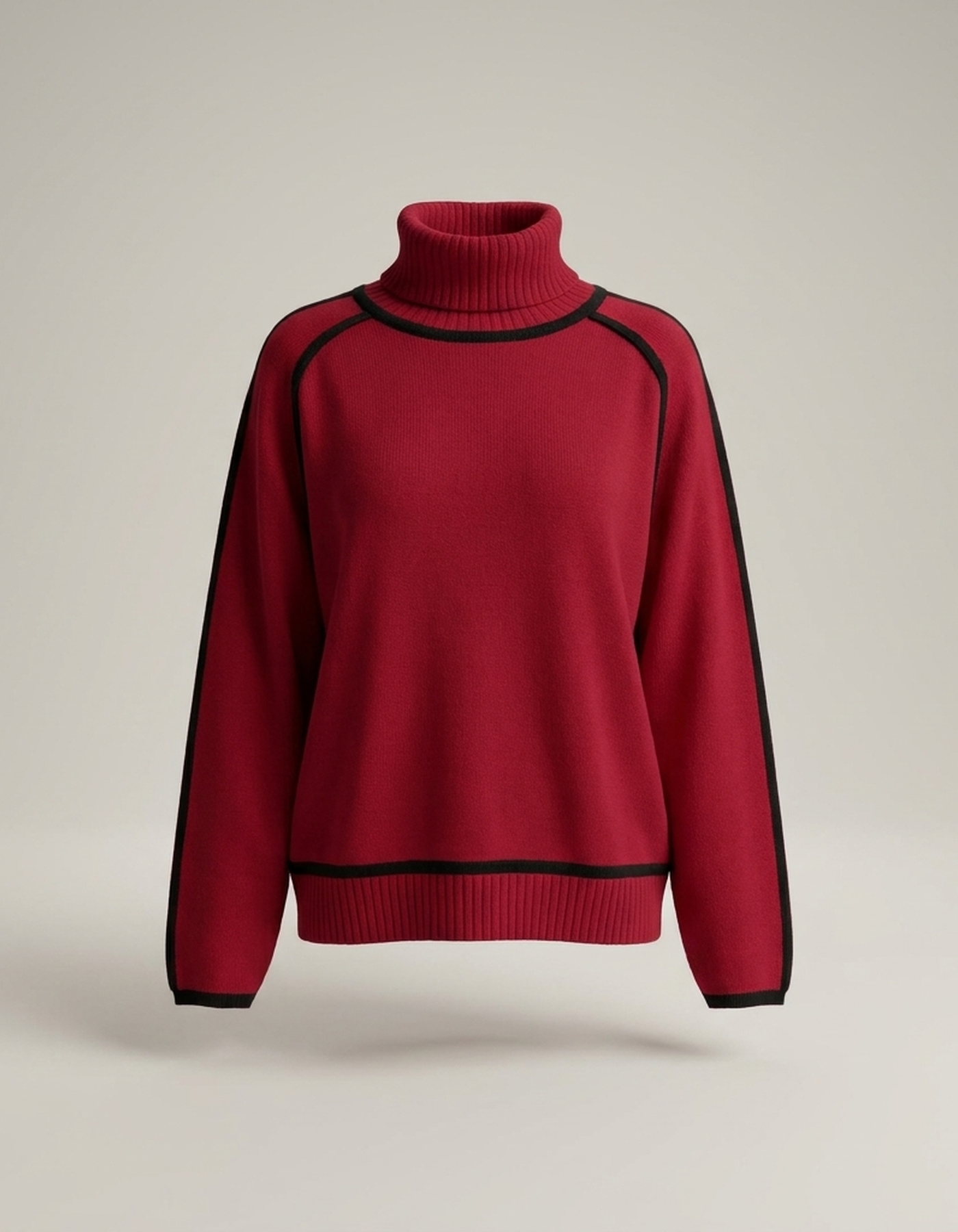 PLUXSTYLE::numise::amandine-oversized-turtleneck-sweater::pack-red