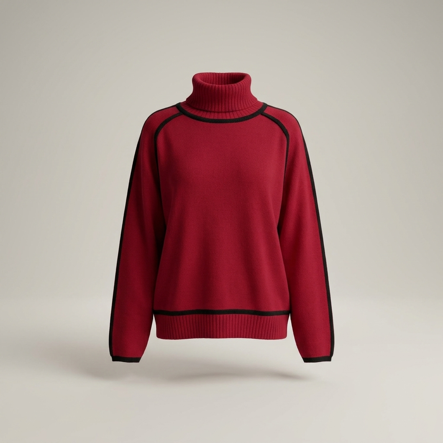 PLUXSTYLE::numise::amandine-oversized-turtleneck-sweater::pack-red