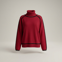 PLUXSTYLE::numise::amandine-oversized-turtleneck-sweater::pack-red