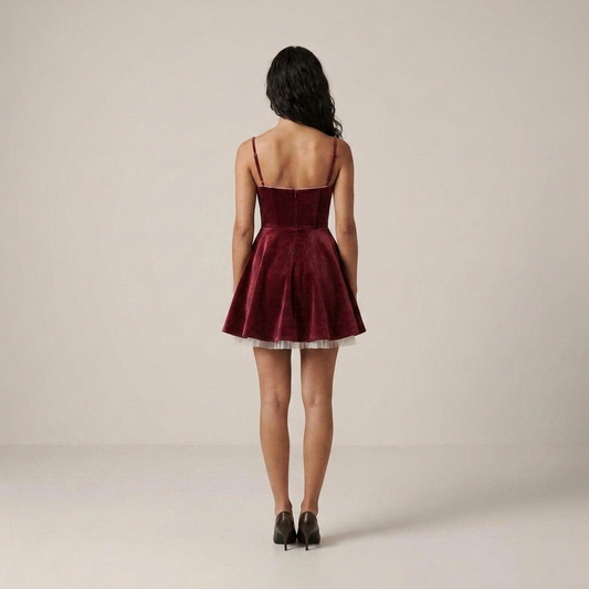 PLUXSTYLE::numise::bonnie-corset-mini-dress::back