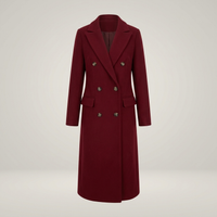 PLUXSTYLE::numise::double-breasted-tailored-parka::pack-wine-red
