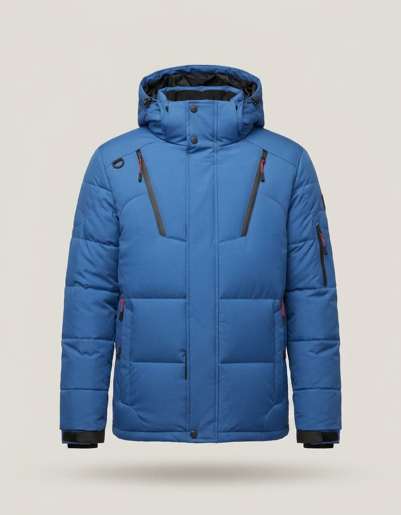 PLUXSTYLE::numise::mens-water-repellent-tailored-parka::pack-blue