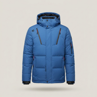 PLUXSTYLE::numise::mens-water-repellent-tailored-parka::pack-blue
