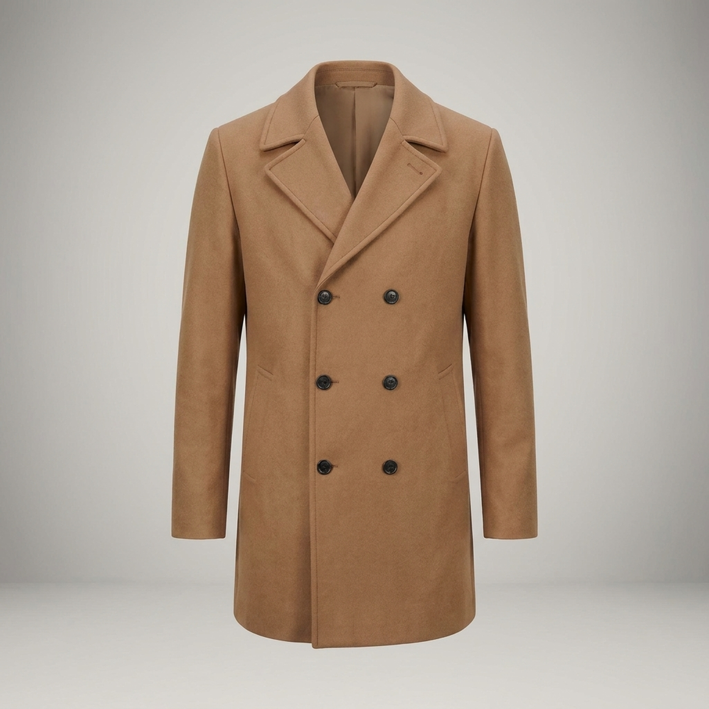 PLUXSTYLE::numise::mens-double-breasted-tailored-parka::pack-camel