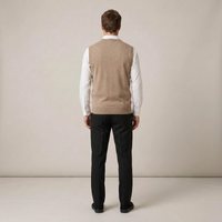 PLUXSTYLE::numise::mens-v-neck-sweater-vest::back