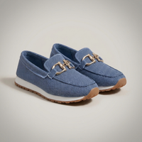 PLUXSTYLE::numise::supportive-buckle-loafers::closeup-detail