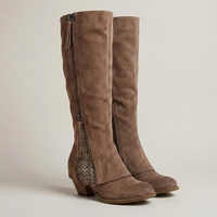 PLUXSTYLE::numise::everyday-knee-high-boots::closeup-detail