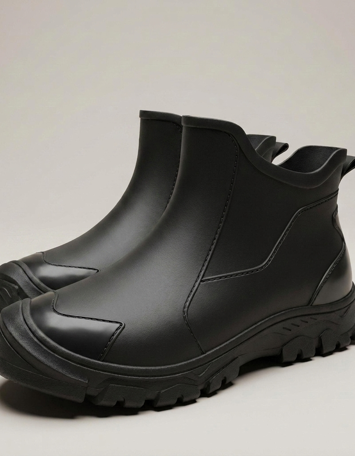 PLUXSTYLE::numise::lucas-waterproof-chelsea-boots::closeup-detail