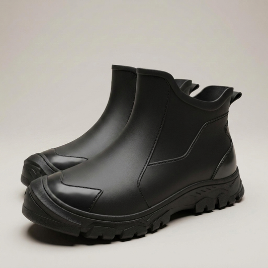 PLUXSTYLE::numise::lucas-waterproof-chelsea-boots::closeup-detail