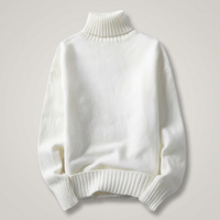 PLUXSTYLE::numise::adrien-straight-fit-turtleneck-sweater::pack-white
