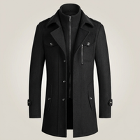 PLUXSTYLE::numise::mens-slim-fit-epaulet-parka::pack-black