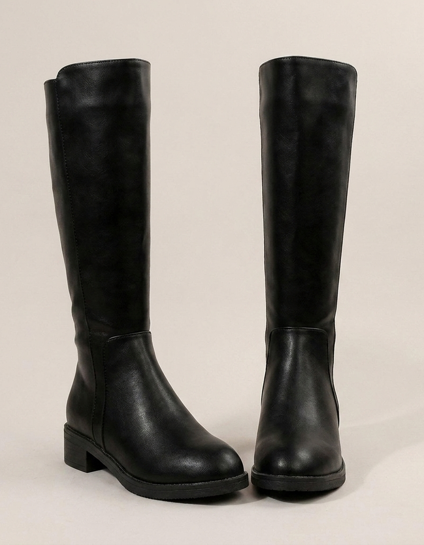PLUXSTYLE::numise::danira-structured-knee-high-boots::closeup-detail
