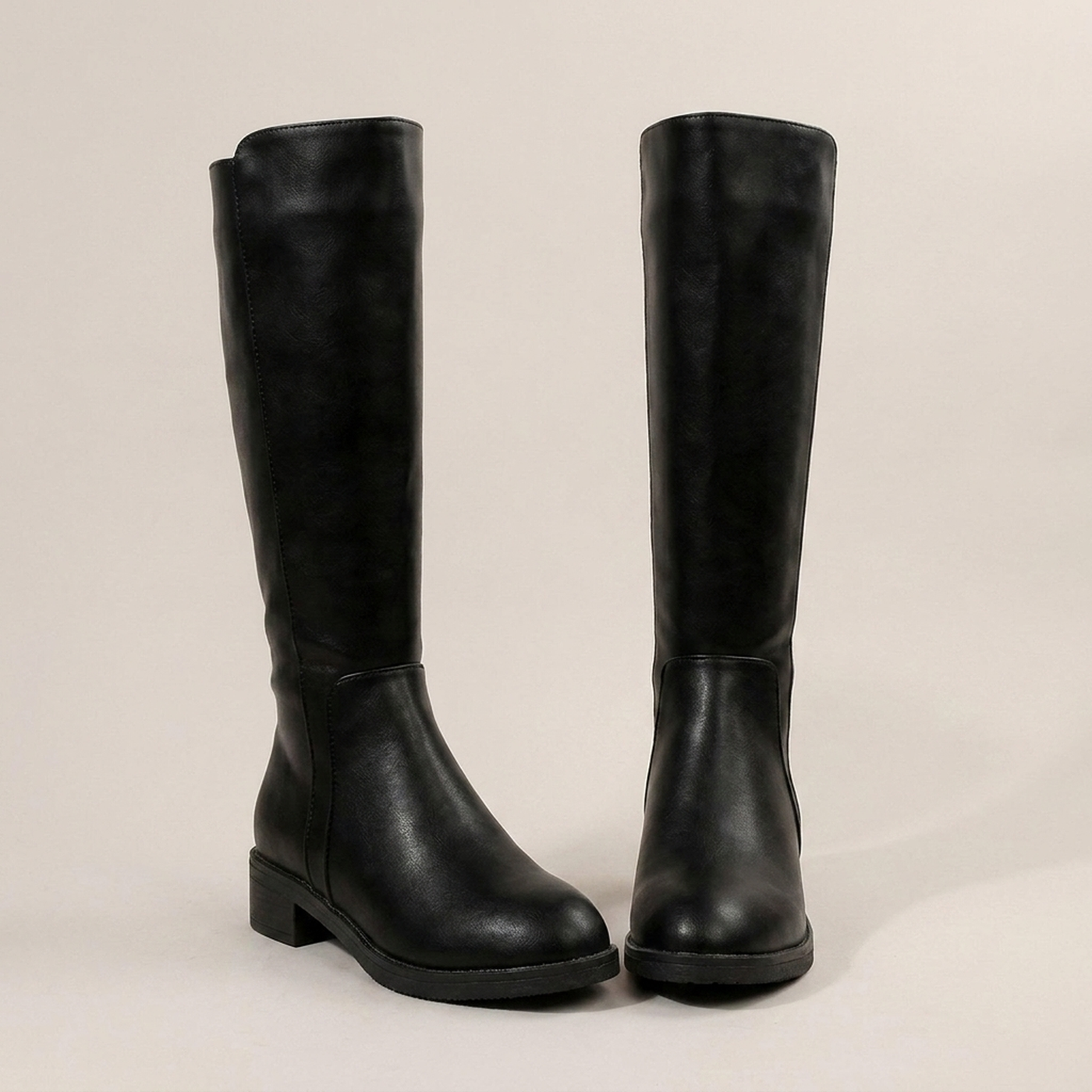 PLUXSTYLE::numise::danira-structured-knee-high-boots::closeup-detail