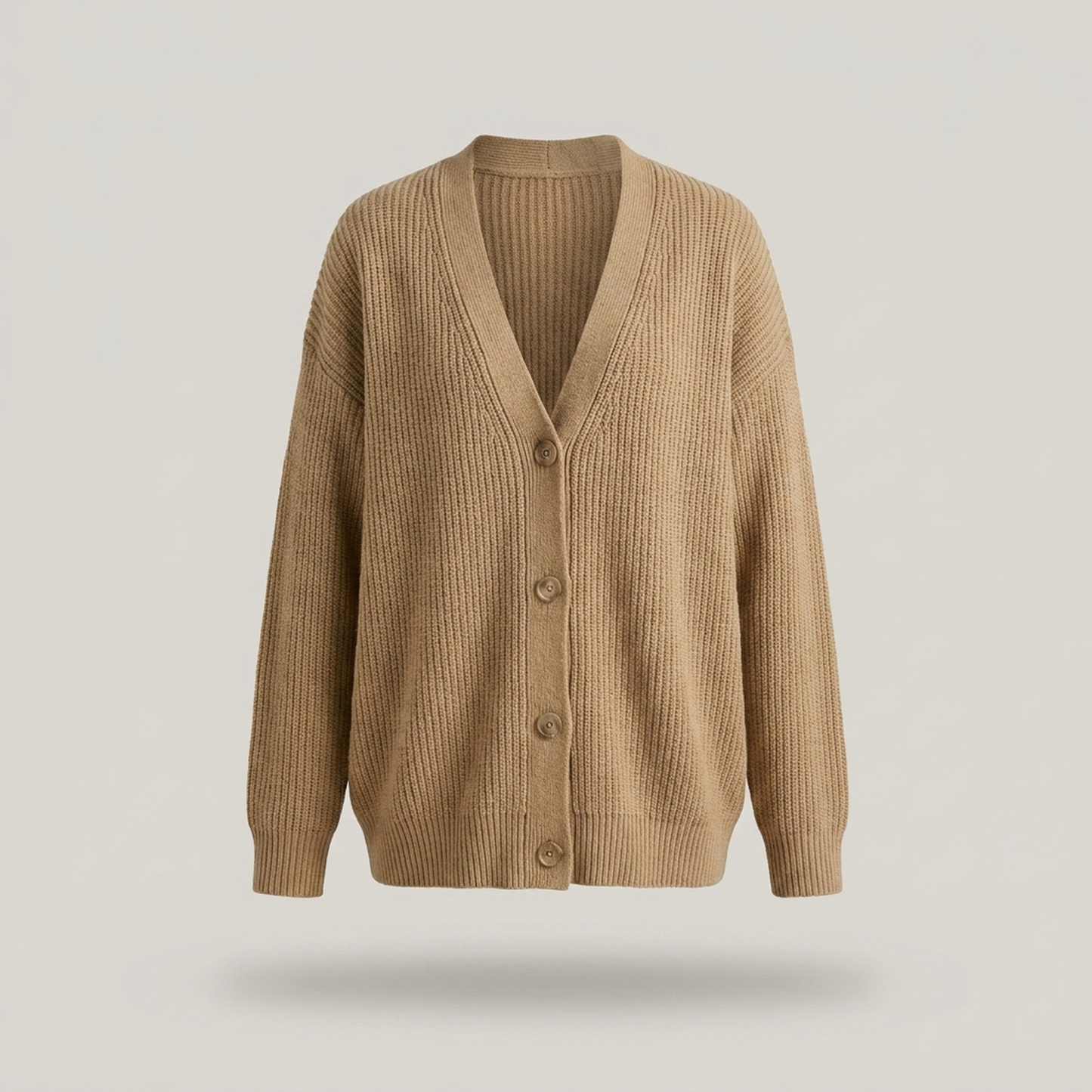 PLUXSTYLE::numise::ruby-oversized-longline-cardigan::pack-khaki