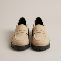 PLUXSTYLE::numise::platform-penny-loafers::pack-beige