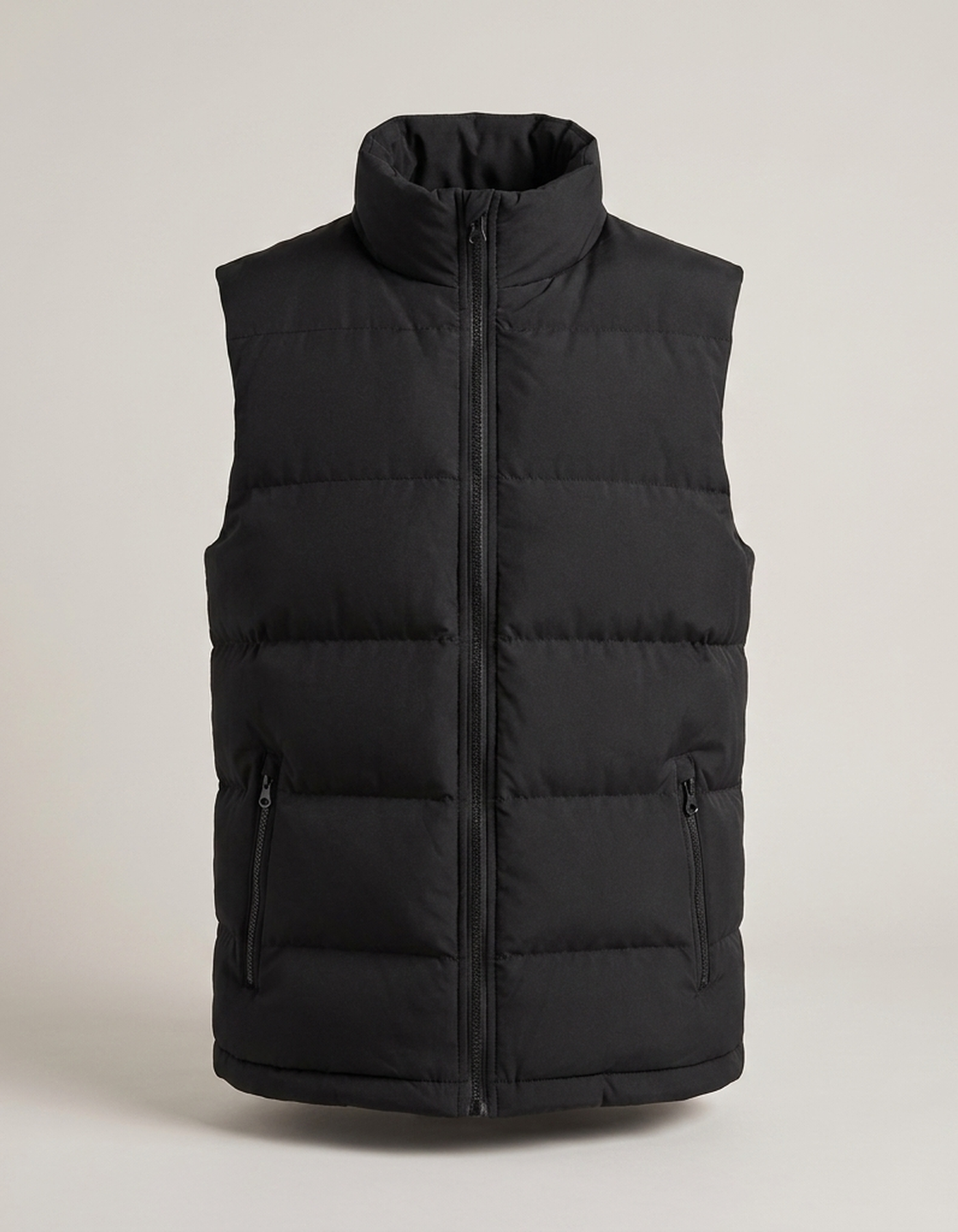PLUXSTYLE::numise::mens-warm-sleeveless-puffer-vest::pack-black