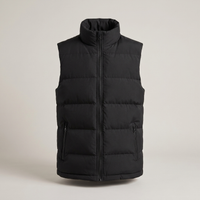 PLUXSTYLE::numise::mens-warm-sleeveless-puffer-vest::pack-black