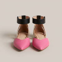 PLUXSTYLE::numise::two-tone-pointed-toe-table::pack-pink