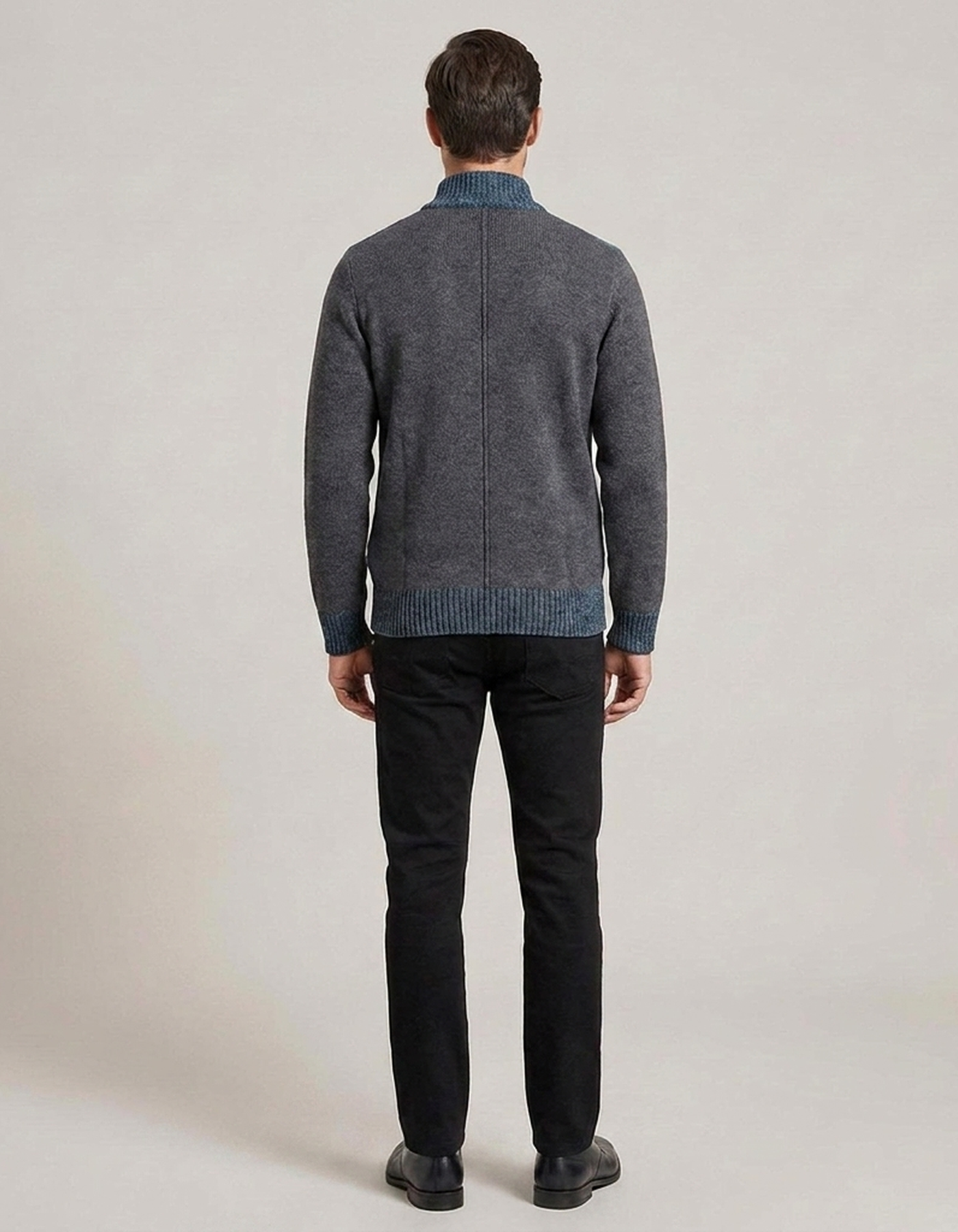 PLUXSTYLE::numise::andre-zip-front-cardigan::back