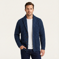 Chunky Texture Collar Cardigan