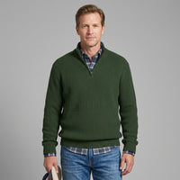 Refined Half-Zip Collar Sweater