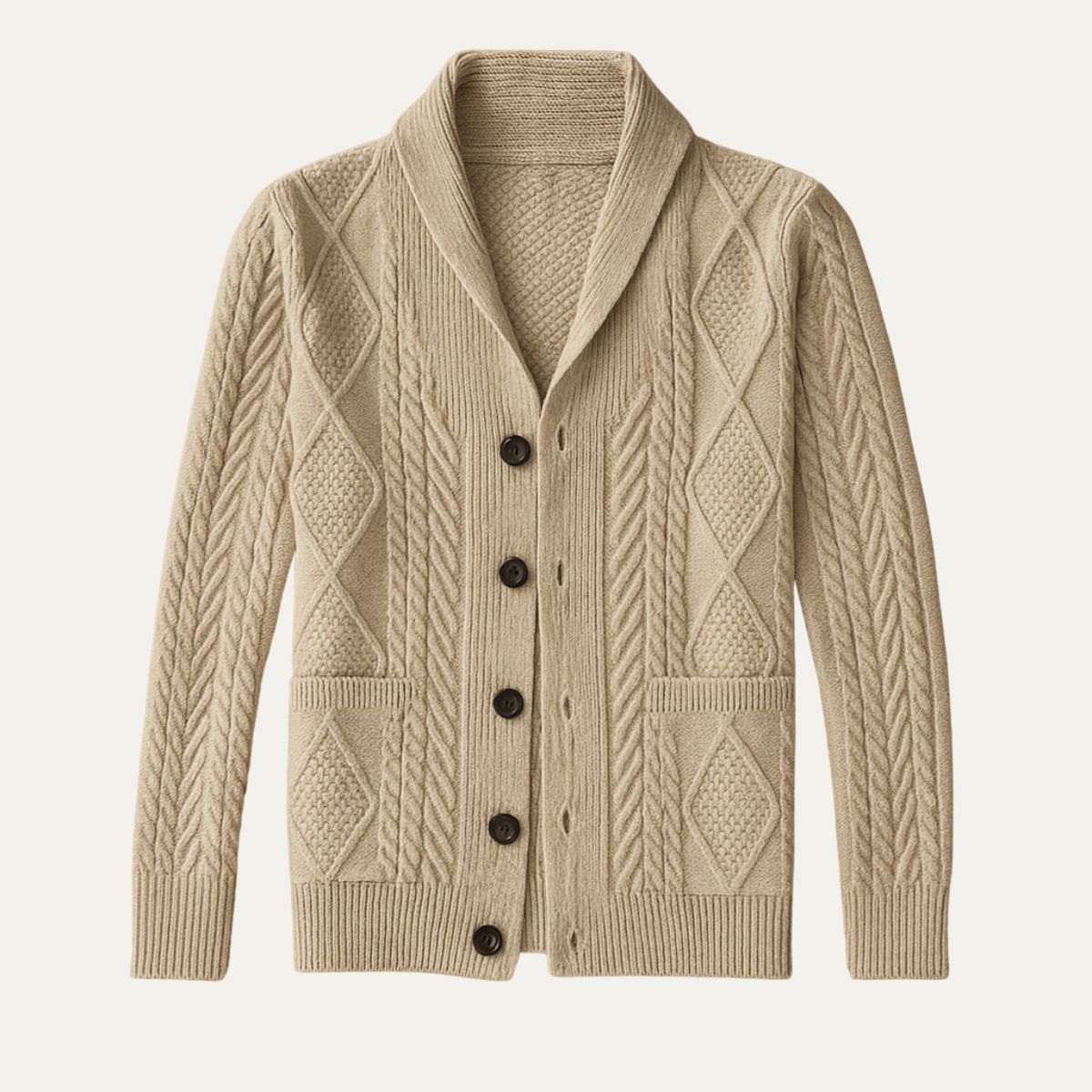 Relaxed Fit Men's Cardigan