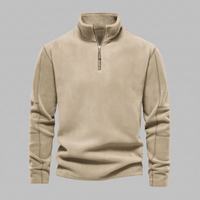 Men’s Quarter-Zip Stand Collar Pullover