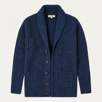 Chunky Texture Collar Cardigan