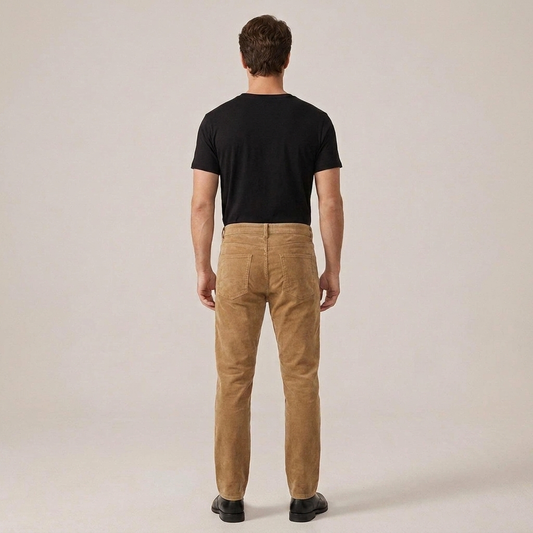 PLUXSTYLE::numise::mens-slim-straight-leg-pants::back