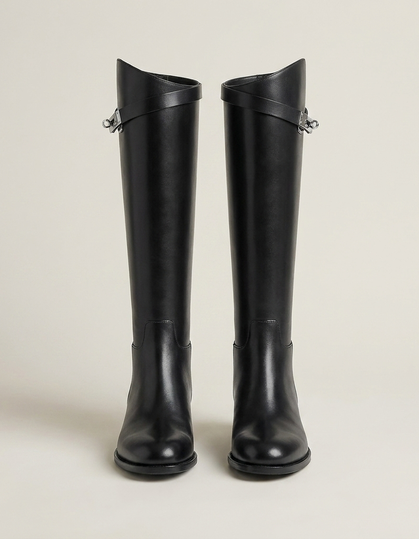 PLUXSTYLE::numise::aveline-metal-accent-riding-boots::pack-black