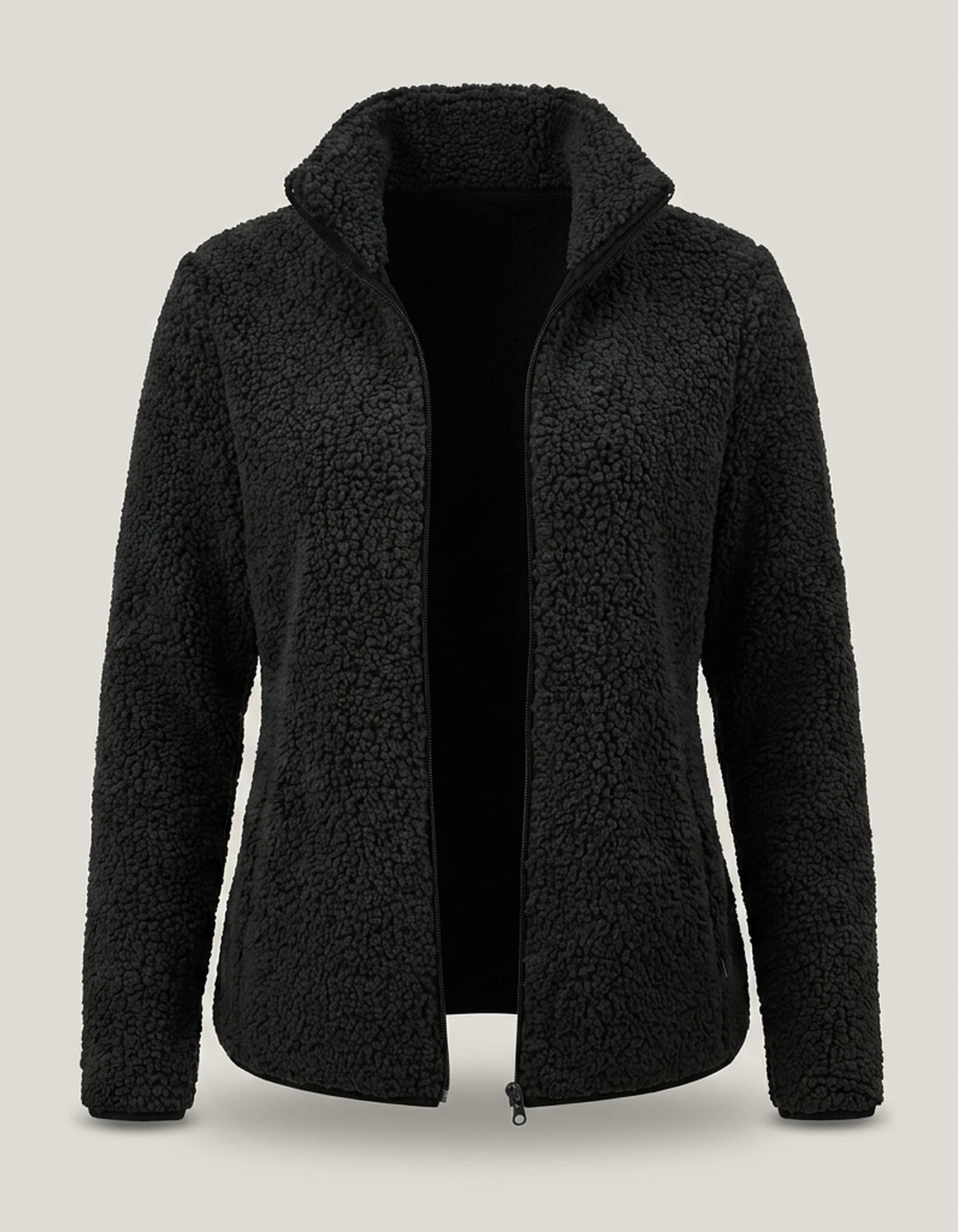 PLUXSTYLE::numise::womens-high-collar-parka::pack-black