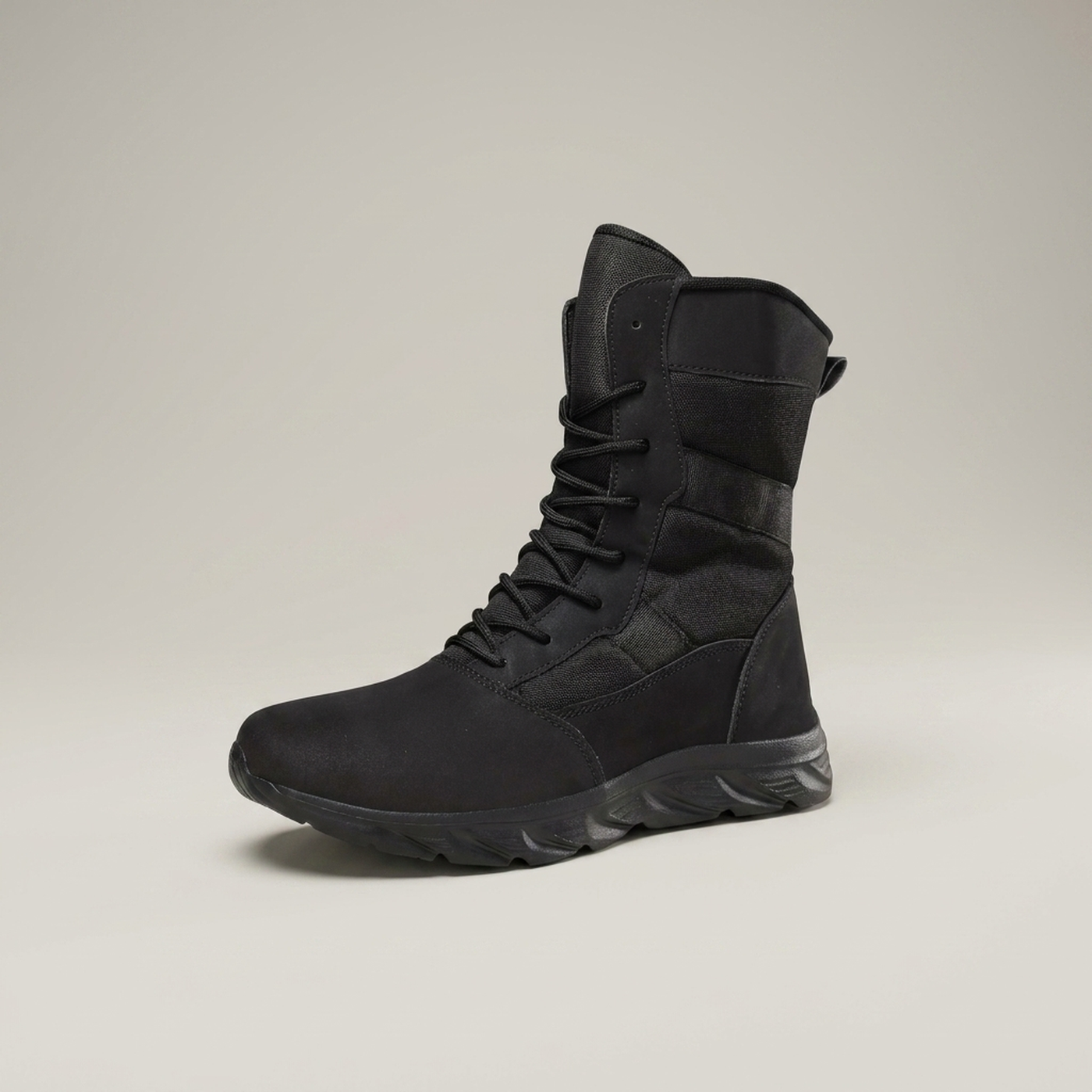 PLUXSTYLE::numise::mens-adjustable-fit-ankle-boots::closeup-hero