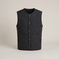 PLUXSTYLE::numise::mens-regular-fit-quilted-vest::pack-black