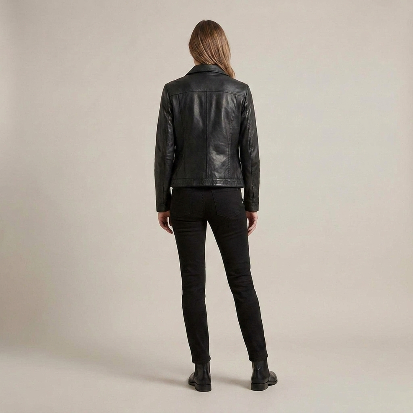 PLUXSTYLE::numise::tailored-zip-front-parka::back