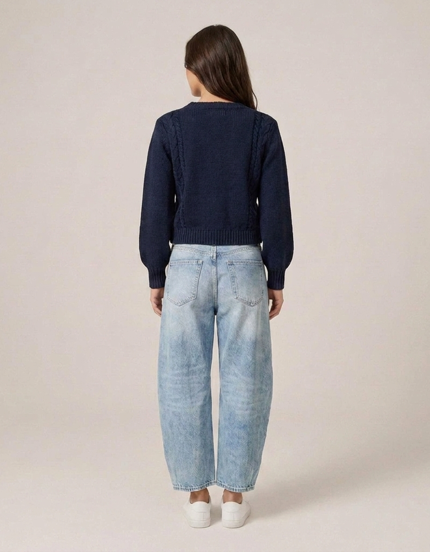 PLUXSTYLE::numise::amelia-high-waist-barrel-leg-jeans::back